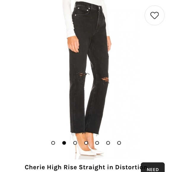 AGOLDE Cherie High Rise Straight in Distortion - Picture 3 of 10